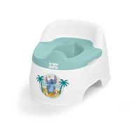 Bright Starts, Disney Stitch Orinal Infantil de Confort Total, Cubeta Extraíble Fácil de Limpiar, Protector Antisalpicaduras, Respaldo Alto para Comodidad y Estabilidad, Niños hasta 23 kg