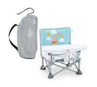 Bright Starts, Elevador Portátil Pop 'N Sit Disney Winnie the Pooh, Uso Interior y Exterior, Asiento de Suelo con Bandeja para Comer, 6 Meses a 3 Años