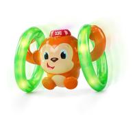 Bright Starts, Juguete Mono Roll & Glow Bright Juguete para bebé que gatea con luces y sonidos a partir de los 6 meses
