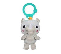 Bright Starts, Juguete portátil de Viaje Take n Shake, Rinoceronte, a Partir del Nacimiento