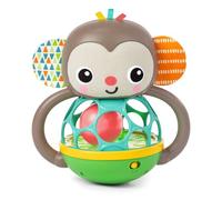 Bright Starts, Juguete sonajero Luminoso y Musical fcil de agarrar Giggle Monkey, tecnologa Oball, para Edades a Partir de 6 Meses, Unisex