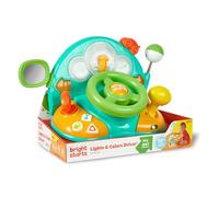 Bright Starts Luces y Colores Volante de Juguete con Sonidos de Coche para Jugar - Verde, a Partir de 6 Meses