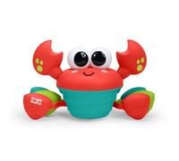 Bright Starts Rockin’ Crawling Crab, Cangrejo Juguete Bebé Interactivo con Música y Baile, Sensores de Seguridad que Detectan Obstáculos, Rojo, para Bebés desde 6 Meses