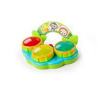 Bright Starts Safari Beats Juguete Musical Tambor con Luces, Edades 3 Meses +