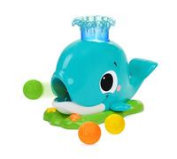 Bright Starts Silly Spout Ballena Popper, Juguete de Bolas para bebé a Partir de 6 Meses, con música y Luces, colección Having A Ball, Unisex, Incluye 3 Pelotas