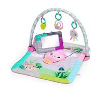Bright Starts Treetop Bloom - Gimnasio de Actividades para Bebé con Colchoneta para Juego Boca Abajo, Barra de Juguetes, 4 Juguetes Desmontables y Espejo con Apoyo, Desde Recién Nacido, Rosa