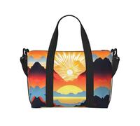 Bright Sunrise - Bolsa de viaje impermeable para gimnasio, deportes, vacaciones