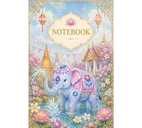 Bright Thai Elephant Notebook: Songkran Water Festival Pastel Watercolor Journal | 120 Pages Lined Cream Paper | 6x9 Inches Paperback | Cute Thailand ... and Lotus Flowers for Writing and Notes