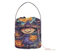 Bright Trick Or Treat Card Crochet Bags Knitting Bag Yarn Portable Travel Storage for Crochet Hook Yarn Accessory