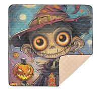 Bright Trick Or Treat Card - Tapete de espuma suave para gimnasio y actividades para interiores y exteriores, impermeable, para sala de juegos, para bebés y bebés, 50 x 50 pulgadas
