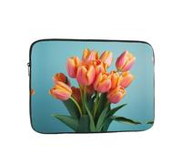Bright Tulips - Bolsa portátil para laptop de 13 pulgadas, perfecta para negocios, viajes, escuela, oficina, bolsillo interior a prueba de golpes para laptop