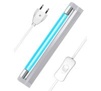 BrightArk 6W Lampara UV Desinfeccion con cable y enchufe, Lampara UVC Ozono UV Light Lámpara Desinfectante de 253,7 nm UV Germicida para Zapatos Armario Baño, Aire Fresco
