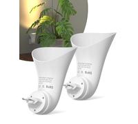 BrightArk Lámpara de Pared GU10 Enchufable Luces de Pared de Interior para Salón Pasillo Dormitorio - Paquete de 2 (Bombilla No Incluida)