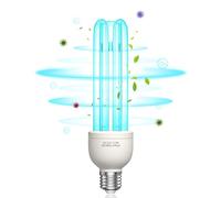BrightArk Lampara UV Desinfeccion Lampara UVC Ozono Light 35W E27 Blu-Ray con Tubo de Cuarzo Germicida Esterilizador AC 220-240V para Hogar, Escuela, Oficina Aire Fresco, UVC 254nm +O₃(1 Unidad)