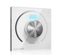 BrightArk Reguladores de Intensidad DC 12-24V PWM con Pantalla Digital, Atenuador Dimmer LED para Caravanas, Barcos y Bombillas LED Regulables