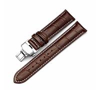 Brightassistant Banda de cuero 14-24mm Doble Haga clic Elástico Strap de hebilla de mariposa, Tipo 11, 24mm