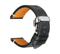 Brightassistant Correa de cuero con hebilla con hebilla de piel con broches de liberación rápida, 20mm, Cuero