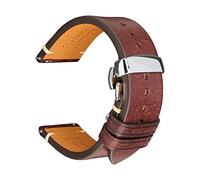 Brightassistant Correa de cuero con hebilla con hebilla de piel con broches de liberación rápida, 21mm, Cuero