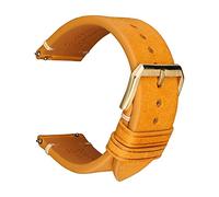 Brightassistant Correa de reloj de cuero con hebilla de mariposa y pasadores de liberación rápida, tipo 25, 18 mm