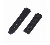 BrightBulb Accesorios de reloj con parte inferior de silicona de cuero genuino de 19x26mm para la serie Hu-blot Big-Bang Fusion-6
