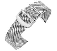 BrightBulb Acero inoxidable Malla reloj Correa cierre desplegable Correa Pulsera para Ome-ga Sea master 300 007 I-W-C POR-TOFINO FAMILY Series-20mm