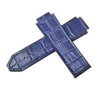 BrightBulb Correa de Reloj de Cuero de 25 X 19 Mm Correa de Reloj Impermeable de Goma para Hombres Accesorios de Reloj para HUB-LOT BIG-BANG FUSIÓN CLÁSICA-Azul claro 1