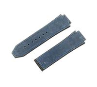BrightBulb Correa de Reloj de Cuero de 25 X 19 Mm Correa de Reloj Impermeable de Goma para Hombres Accesorios de Reloj para HUB-LOT BIG-BANG FUSIÓN CLÁSICA-azul 2