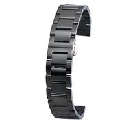 BrightBulb Pulsera Universal relojes Accesorios Acero inoxidable Liberación rápida Corchete Pulsera-Negro 18mm
