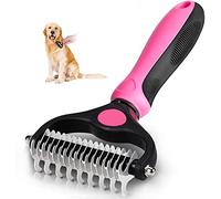 BrightDaily Cepillo de pelo de perro Cepillo de gato, Rastrillos para desenredar perros, Cepillo de aseo para depilación, Peine de aseo para la capa inferior, Rastrillo para desenredar para mascotas