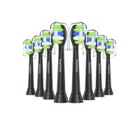 BrightDeal Cabezales de Repuesto Compatibles con Philips Sonicare - Para Sonicare HealthyWhite/EasyClean - 8 Unidades, Negro
