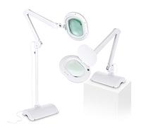 Brightech LightView Pro 2 en 1 XL Lámpara de pie con Lupa - Luz LED Muy Brillante con Lupa de página Completa para tareas Profesionales, Lectura, Manualidades y Pasatiempos