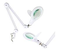 Brightech LightView PRO - Cómoda lámpara de escritorio con lupa LED para trabajos de cerca - Lente iluminada con lupa brillante de 2,25x - Rompecabezas, manualidades y luz de lectura