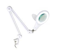 Brightech LightView PRO - Cómoda lámpara de escritorio con lupa LED para trabajos de cerca - Lente iluminada con lupa brillante de 2,25x - Rompecabezas, manualidades y luz de lectura