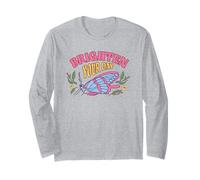 Brighten Your Day - Cita inspiradora de Mariposas Florales Bohemias Manga Larga