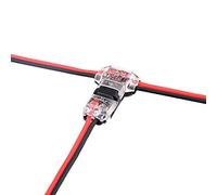 Brightfour Conectores - Pack de 12 baja tensión T tap conectores T tipo Pin 2 sin soldadura con ninguna extracción de alambre para los cables conexión 20/22 AWG Cable 0,2-0,5mm²