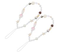 BRIGHTFUFU 2 Correas De Muñeca Para Teléfono Móvil Con Cuentas Para Cámara Digital