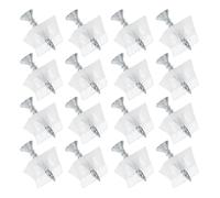 BRIGHTFUFU 50 Piezas Plástico de Soporte de Código de Ángulo para Muebles, Cuña Inferior del Cajón, Plástico y Metal, Mantiene la Forma y Da Estabilidad, para Armarios y Roperos