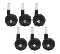 BRIGHTFUFU 6 Piezas de Ruedas Giratorias para Andadores Infantiles, Silenciosas y Desmontables Diseño Resistente, Repuestos para Cochecitos y Correpasillos de