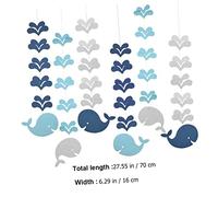 BRIGHTFUFU 6 Piezas Decoración de Techo Infantil Colgantes Azul para Aulas de Jardín de Infancia Adornos para Paredes y Ventanas