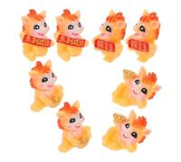 BRIGHTFUFU 8 Figuras de Caballo del Zodiaco Chino 2026 en Resina Duradera, Decoración Feng Shui Símbolos Auspiciosos, Set Miniatura para Escritorio y Coleccionistas, Adornos de Paz y Alegría