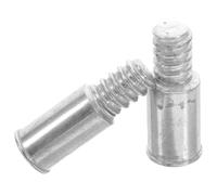 BRIGHTFUFU Adaptador de reemplazo del extremo del mango de escoba de aleación de aluminio, conector roscado para poste de 19-22 mm, pack de 2 piezas, limpieza de pisos y uso comercial