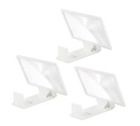 BRIGHTFUFU Ampliador de Pantalla para Teléfono Móvil 3 Pcs Tecnología Óptica de Alta Definición y Soporte Práctico Anti Fatiga Visual para Uso Diario