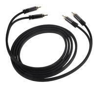 BRIGHTFUFU Cable Doble de 2 Vías, Cobre Libre de Oxígeno, Sonido Estable | Chaqueta Resistente al Desgaste, Conexión Coaxial 2 a 2, para Coche y Hogar, Entrada para Altavoces