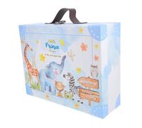 BRIGHTFUFU Caja De Para Recién Nacidos Diseño De Animales Práctica y Espaciosa Para Shower y Fiestas Para Almacenamiento y Transporte De