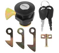 BRIGHTFUFU Cerradura para Baúl de Moto Eléctrica y Scooter, Kit de 4 Ganchos, Aleación de Zinc Resistente, Instalación Sencilla, Cerraduras Antirrobo para Motocicletas y Almacenamiento