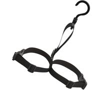 BRIGHTFUFU Colgador para Botas de Pesca Negro Correa Ajustable de Poliéster Resistente para Secado y Almacenamiento Tendedero Práctico para Calzado de Pesca y Vadeadores Accesorio