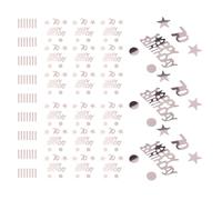 BRIGHTFUFU Confeti para Fiesta de Cumpleaños 70 Años, Confeti de Estrellas y Círculos para Decoración de Mesa, 45g de Lentejuelas Pvc Brillantes para Adornos de Fiesta y Eventos Obsequios