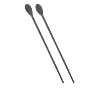 BRIGHTFUFU Cuchara y Palillos de Silicona de Doble Uso, Juego de 1 Par, Utensilios para Mezclar Bebidas y Postres, Material Seguro, Diseño Sola Pieza, Apto para Cocina y Café, Reutilizable