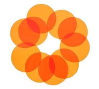 BRIGHTFUFU Filtros de Gel para Efecto Atardecer para Fotógrafos Profesionales, Diseño Compacto y Acabado Liso, Alta Transmisión de Luz para Iluminación Ambiental Sesiones Fotográficas