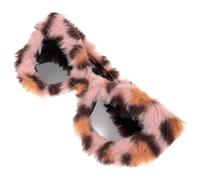 BRIGHTFUFU Gafas de sol peludas, diseño divertido y ligero, de felpa suave y PC, para fiestas y uso diario, para mujeres adultas